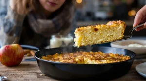 Ce gâteau aux pommes sans four me sauve : prêt en 10 min à la poêle