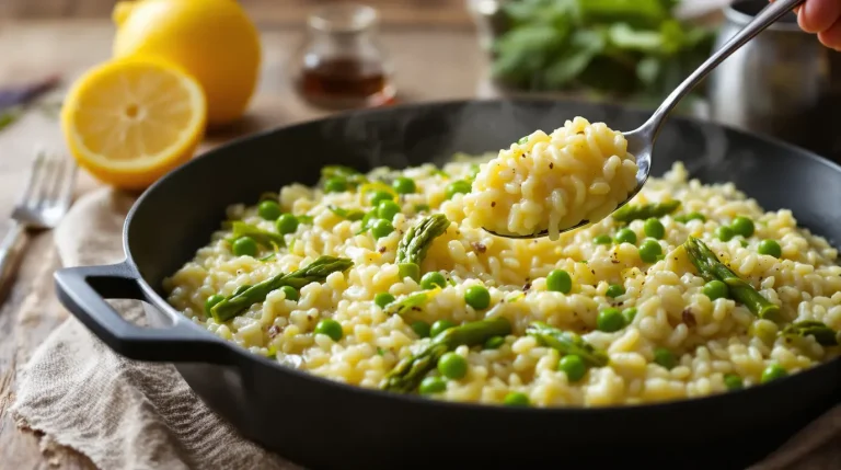 Accueil Ce risotto aux asperges au beurre citronné incarne toute la fraîcheur du printemps