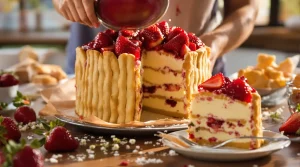Cette charlotte aux fraises simple est clairement mon dessert préféré du printemps