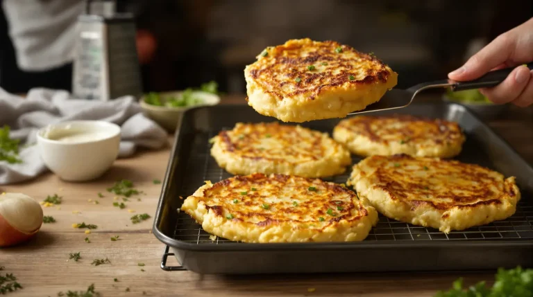 Je les prépare en 10 minutes : mes galettes de pommes de terre crousti-dorées au four, légères et bien meilleures que des frites