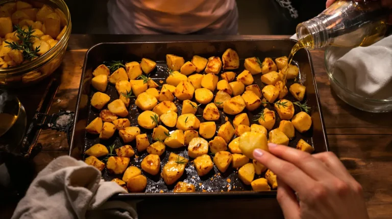 Pommes de terre au four : j’utilise cette astuce simple pour les rendre bien croustillantes à tous les coups