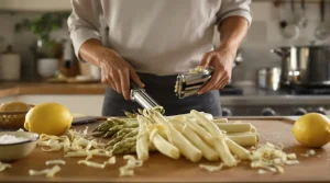 Si vos asperges blanches sont filandreuses et amères, vous faites ces deux gestes dans le mauvais ordre
